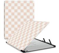 Aippdo Case for Remarkable Paper Pro Tablet 11.8" (Released in 2024), Hard Back Shell Protective Book Folio Cover with Built-in Pen Holder, with Auto Sleep/Wake Function. (Pink Checkered Pattern)