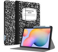 Aippdo Case for Samsung Galaxy Tab S6 Lite 10.4 Inch 2024/2022/2020 with S Pen Holder, Multi-Angle Viewing Soft TPU Back Cover with Pocket Auto Wake/Sleep.