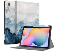 Aippdo Case for Samsung Galaxy Tab S6 Lite 10.4 Inch 2024/2022/2020 with S Pen Holder, Multi-Angle Viewing Soft TPU Back Cover with Pocket Auto Wake/Sleep.