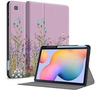 Aippdo Case for Samsung Galaxy Tab S6 Lite 10.4 Inch 2024/2022/2020 with S Pen Holder, Multi-Angle Viewing Soft TPU Back Cover with Pocket Auto Wake/Sleep.