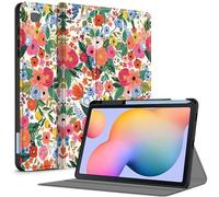 Aippdo Case for Samsung Galaxy Tab S6 Lite 10.4 Inch 2024/2022/2020 with S Pen Holder, Multi-Angle Viewing Soft TPU Back Cover with Pocket Auto Wake/Sleep.