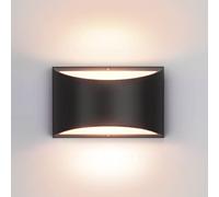 Aipsun Black Modern LED Wall Sconce Indoor Wall Lights 1 Pack Hardwired Up and Down Wall Mount Light for Living Room Bedroom Hallway Corridor Conservatory Warm White 3000K(with G9 Bulbs)