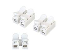 Aiqeer 100 Pcs CH2 Spring Wire Connectors, Electrical Cable Clamp Terminal Block Connector, Quick Connector Terminal Block