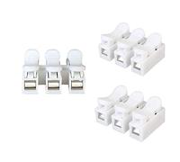 Aiqeer 40 Pcs CH3 Spring Wire Connectors, Electrical Cable Clamp Terminal Block Connector, Quick Connector Terminal Block
