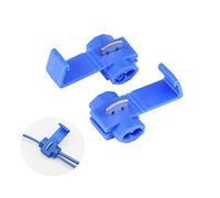 Aiqeer 60 Pcs Blue Scotch Lock Wire Connectors, Scotch Lock Quick Splice Connectors Terminals, Electrical Wire Splice Branch Connectors
