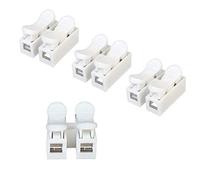 Aiqeer 68 Pcs CH2 Spring Wire Connectors, Electrical Cable Clamp Terminal Block Connector, Quick Connector Terminal Block