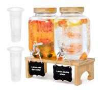AIQII Dispenser - Glass Beverage Dispenser - 8L - 24x2x43cm - 4.05kg - Modern Style