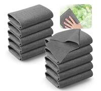 AiQInu 10 x Window Cleaning Cloths Microfibre Cleaning Cloth, Thickened Magic Cleaning Cloth, Cleaning Cloth for Crystal Clear and Streak-Free Windows 30 x 30 cm
