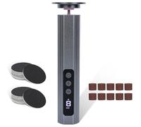 AiQInu 2-in-1 Electric Callus Remover, Rechargeable Electric Foot Callus Remover Set, 9 Adjustable Speeds, with LED Display, for Torn Heel, Callus (Grey)