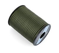 AiQInu 4 mm Paracord 30 m Spool, 30 m Spool, Load Capacity Nylon Survival Rope, 9 Core Strands Paracord Bands 550 lbs, All-Purpose Rope, Bracelet, Dog Lead, Nylon Cord, Army Green