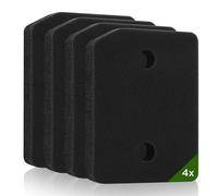 AiQInu 4 Pieces Filter Dryer for Miele T1 9164761, Filter for Dryer, Replacement Double Sponge (Fine and Coarse) 20.5 x 15.5 x 3 cm, for Heat Pump and Condensation Dryers