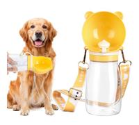 AiQInu 500 ml Portable Dog Water Bottle, Non-Drip Water Dispenser, BPA Free, Dog Bottle for Daily Walking Camping