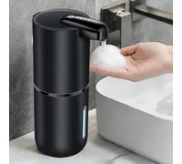 AiQInu Automatic Soap Dispenser with Infrared Sensor, 380 ml, Electric Soap Dispenser with 4 Adjustable Levels, USB-C Rechargeable, IPX5 Waterproof, Wall Mount for Bathroom, Toilet, Kitchen