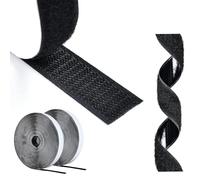 AIQInu Belcro Double-Sided Adhesive, 5 Metres Hook and Loop Self Adhesive, 16 mm Width Reusable Nylon Double Sided Tape Extra Strong for Office, Home, DIY