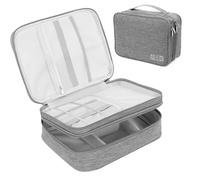 AiQInu Cable Storage Bag, Travel Cable Organizer Bag, Portable Travel Accessory Cable Bag for Charging Cables, External Batteries, Adapters, SD Card