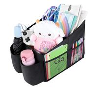 AiQInu Car Seat Organiser Car Accessories Interior Storage Box Children with Cup Holders and Mesh Pockets for Front Back Seat and Boot for Toys, Books, Snacks, Other Utensils
