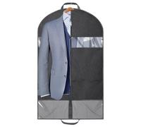 AiQInu Garment Bag Suit, 100 x 60 cm, High-Quality Long Garment Cover, Anti-Dust Garment Protective Cover, Garment Bags with Zip for Suit, Evening Dresses and Coats
