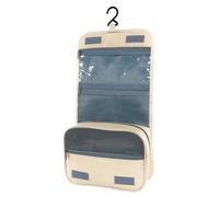 AiQInu Hanging Toiletry Bag, Unisex Foldable Wash Bag, Cosmetic Bag, Travel Accessories with Hooks for Men and Women, Yellow, Fashion