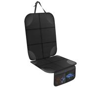 AiQInu ISOFIX Car Seat Protector for Child Seat Protector Car Seat Non-Slip and Waterproof with Thick Padding and 2 Mesh Pockets for Leather Seats