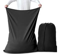 AiQInu Large Drawstring Laundry Bag Foldable Laundry Bag, 70 x 115 cm, Pack of 2