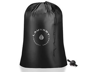 AiQInu Laundry Bag with Cord Closure, Foldable Laundry Bag for Dormitory and Travel Laundry Room, 60 x 85 cm
