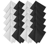 AiQInu Microfibre Cloth, Glasses Cleaning Cloth, Optician Quality, 20 x 20 cm, Ultra Soft Cleaning Cloths for Glasses, Smartphones, Camera Lenses, Pack of 20