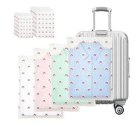 AiQInu Pack of 20 Transparent Plastic Clothes Bags Travel Suitcase Organiser