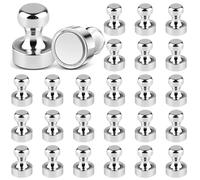 AiQInu Pack of 24 Strong Magnets 16 x 20 mm, Neodymium Magnet Extra Strong, Magnets for Magnetic Board, Magnetic Fridge, Cone Magnets Strong for Whiteboard, Office, Metal Fridge Magnets