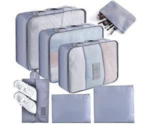 AiQInu Packing Cubes for Suitcases 7 PCS Travel Luggage Organiser Multifunction Waterproof Suitcase Organiser Bags Travel Essentials