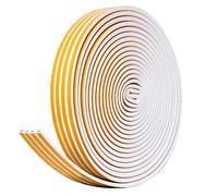 AiQInu Sealing Tape for Doors, 16 m / 52.5 ft Self-Adhesive Door Seal Window Foam Tape Door Seal Window Sound Insulation Weatherstrip