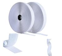 AiQInu Self-Adhesive Tape, 5 m x 30 mm, Fastening, Extra Strong Double-Sided Adhesive, Self-Adhesive Pad Contains Tape and Hook Tape