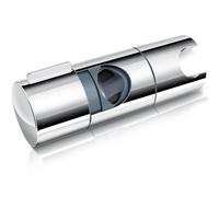 AiQInu Shower Head Holder, Universal Adjustable Shower Holder 18-27 mm Diameter, 90° Rotatable Shower Holder in Chrome ABS