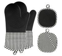 AiQInu Silicone Oven Glove, Resistant 230° C, Heat Resistant for Cooking and Grilling