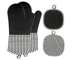 AiQInu Silicone Oven Glove, Resistant 230° C, Heat Resistant for Cooking and Grilling