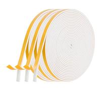 AiQInu Window Insulation Seal Adhesive Foam Door Seal 3 Rolls 6 mm x 3 mm x 5 m Multi-Function Rubber Caulking Seal Anti-Shock Sound Insulation for Furniture Protection Air Conditioner
