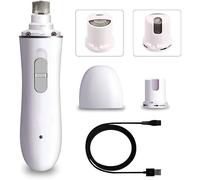 aiqiua 2-Speed Electric Pet Nail Trimmer for Medium Large Dogs Quiet Rechargeable Painless Paws Grooming & Smoothing Tool