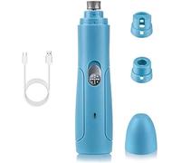 aiqiua 2-Speed Powerful Electric Pet Nail Trimmer Professional Quiet Painless Paws Grooming & Smoothing for Small Medium Large Dogs and Cats