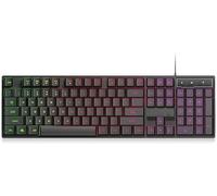 aiqiua Gaming Mechanical Keyboard Wired Backlit Gamer Keyboard 104 Key Ergonomic USB Key Board for Computer Game Laptop ，Easy to Carry, Feel Comfortable