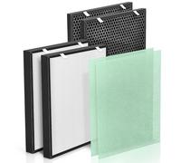 Air 400 Replacement Filter Compatible with Bissell Air Purifier Filter Replacement 3365 2520 2521 for Bissell Air Purifier Air400 and 24791, 2 H13 True HEPA, 2 Activated Carbon Filter & 2 Pre-Filter