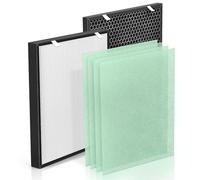 Air 400 Replacement Filter Compatible with Bissell Air Purifier Filter Replacement 3365 2520 2521 for Bissell Air Purifier Air400 and 24791, 1 H13 True HEPA, 1 Activated Carbon Filter & 4 Pre-Filter