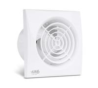 AIR 6 Lite-150T Silent Bathroom Extractor Fan with Timer for 6'' / 150mm Ducting, Powerful Extract Rate 230m3/h, Wall Ceiling mounted Exhaust fan