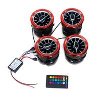 Air AC Vent Outlet For Benz V Class W447 For Vito V250 V260 Car LED Front Dashboard Air Condition Vent Outlet Turbo Interior Trim Accessories Car AC Vent Grill(4 x Red)