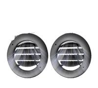 Air AC Vent Outlet For For Explorer 2016 2017 2018 2019 Parts BL1Z-19893-AA 9L1Z-19893-AG GB5Z-19893-CB Car Roof A/C Heater Air Vent Grille Round AC Front Grille(2pcs Black)