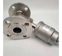 Air Actuated Angle Seat Valve, 304 Stainless Steel Flange Pneumatic Angle Seat Check Valve DN65 Single/Double Acting(Double Acting)