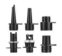 Air Adapter Kit - 6pcs Inflatable Nozzles For Paddle Board, Electric Pump Connector Set | Durable Sealing Inflator Tools For Kayaks Swimming Rings Canoes Air Beds Pools, Water Sports