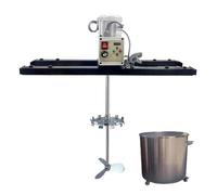 Air Agitator, 2100W Portable Electric Tank Bracket Mixer Machine, Paint Stirring Machine Bracket Air Agitator Paint Mix Tool(Three Impeller+Dispersion Disc)