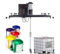 Air Agitator 980W Electric Tank Mixer Machine Commercial Paint Stirring Machine Bracket Air Agitator Paint Mix Tool Folding Propeller for Ink Dissolver
