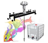 Air Agitator,Electric Tank Mixer Machine, Commercial 1 Ton Paint Stirring Machine with Support Hanger, Paint Mixing Equipment(Large5cylinders)