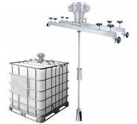 Air Agitator for IBC Tank, 1 Ton/1000L 1HP Pneumatic Paint Mixer, Paint Stirring Machine, Folding Propeller, for Ink Dissolver