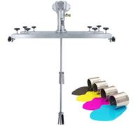 Air Agitator for IBC Tank, 1000L Pneumatic Tank Mixer Machine, Paint Stirring Tool with Folding Propeller and Support Hanger